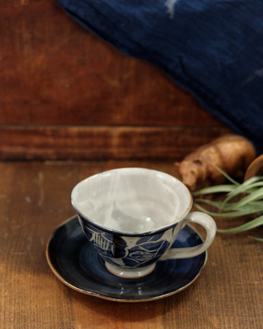 Mashiko-Yaki Cup and Saucer
