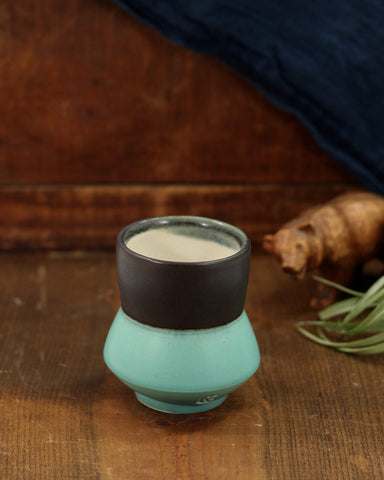 Split Yunomi in Teal/Grey