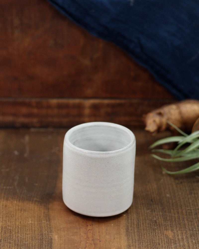 White Stoneware Cup