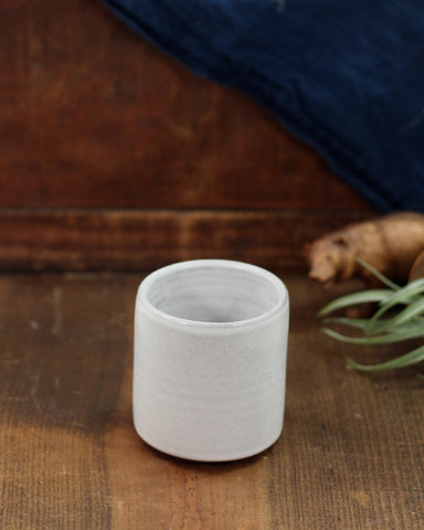 White Stoneware Cup