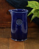 Glazed Blue Ceramic Drip Coffee Pot