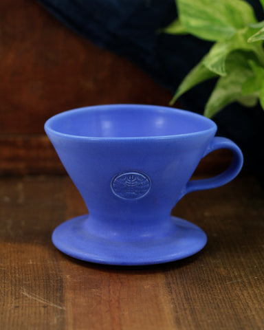 Matte Blue Ceramic Drip Coffee Filter