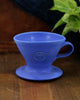 Matte Blue Ceramic Drip Coffee Filter