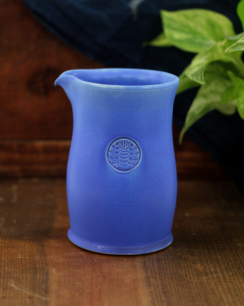Matte Blue Ceramic Drip Coffee Pot 2