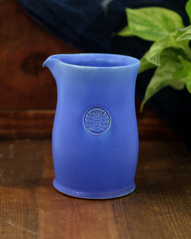 Matte Blue Ceramic Drip Coffee Pot 2