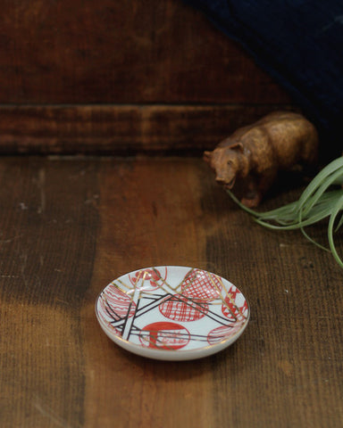 Mame Red Circles Plate
