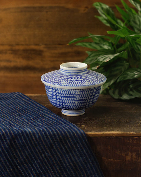 Vintage Ceramic Bowl with Lid